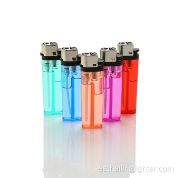 Encendedor de cigarrillos transparente desechable Flint - Funciona con butano